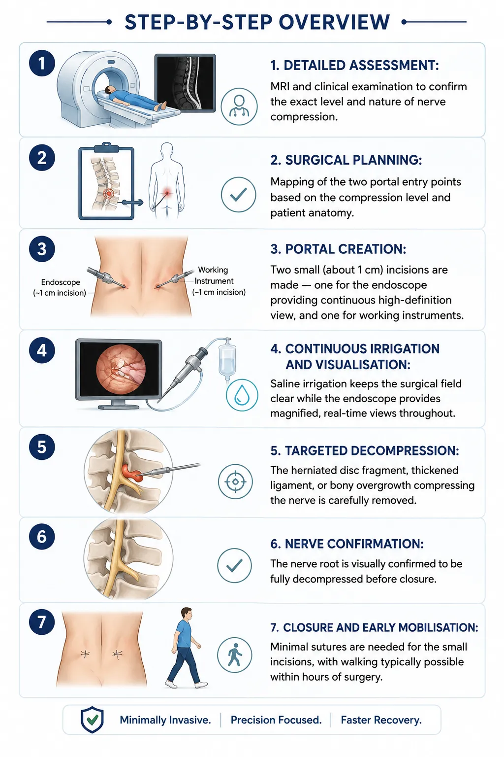 H2 How Biportal Endoscopic Spine Surgery is Performed by Dr Arvind Umarani | drarvindumarani.in